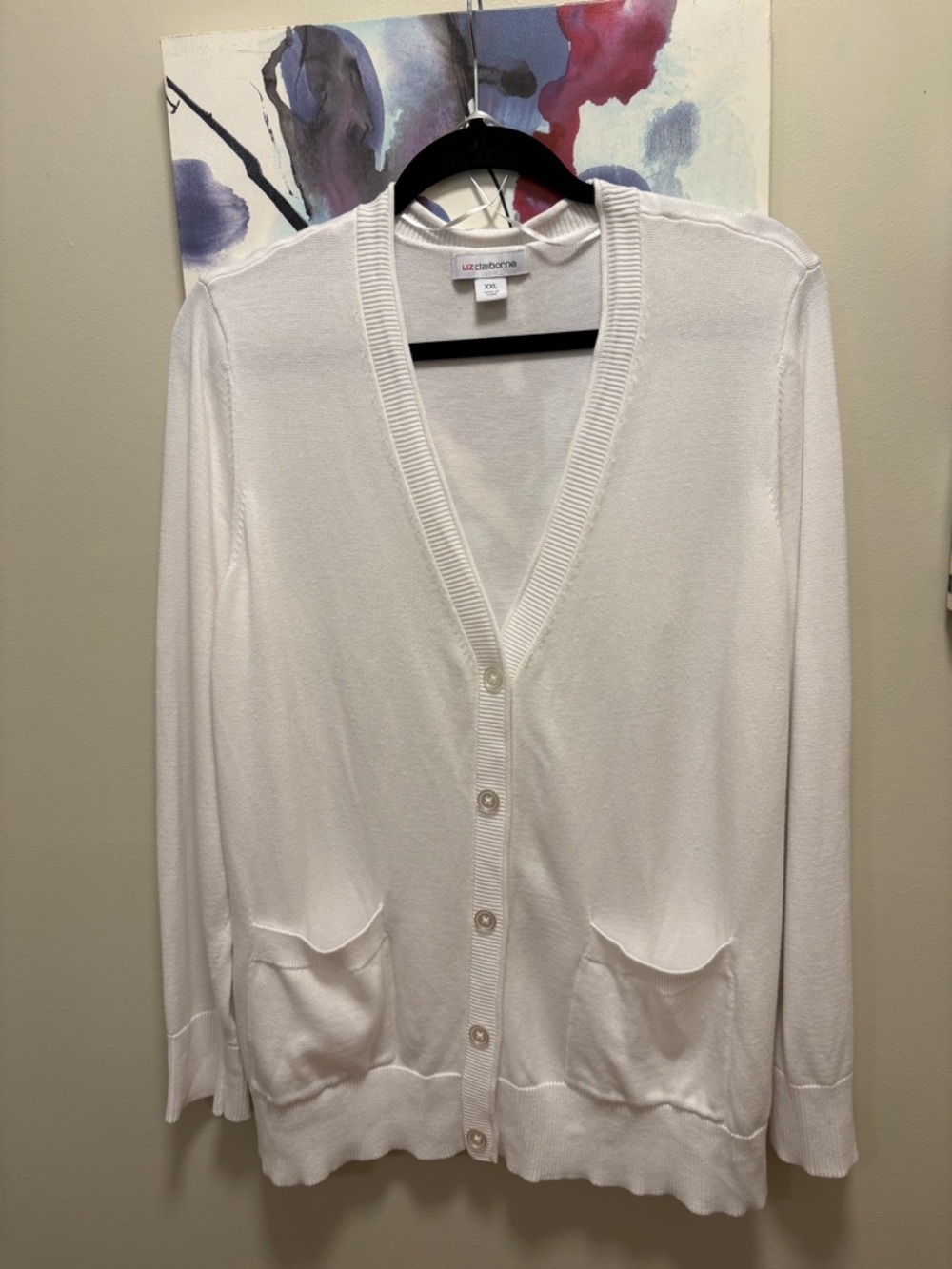 Liz Claiborne white light weight cardigan